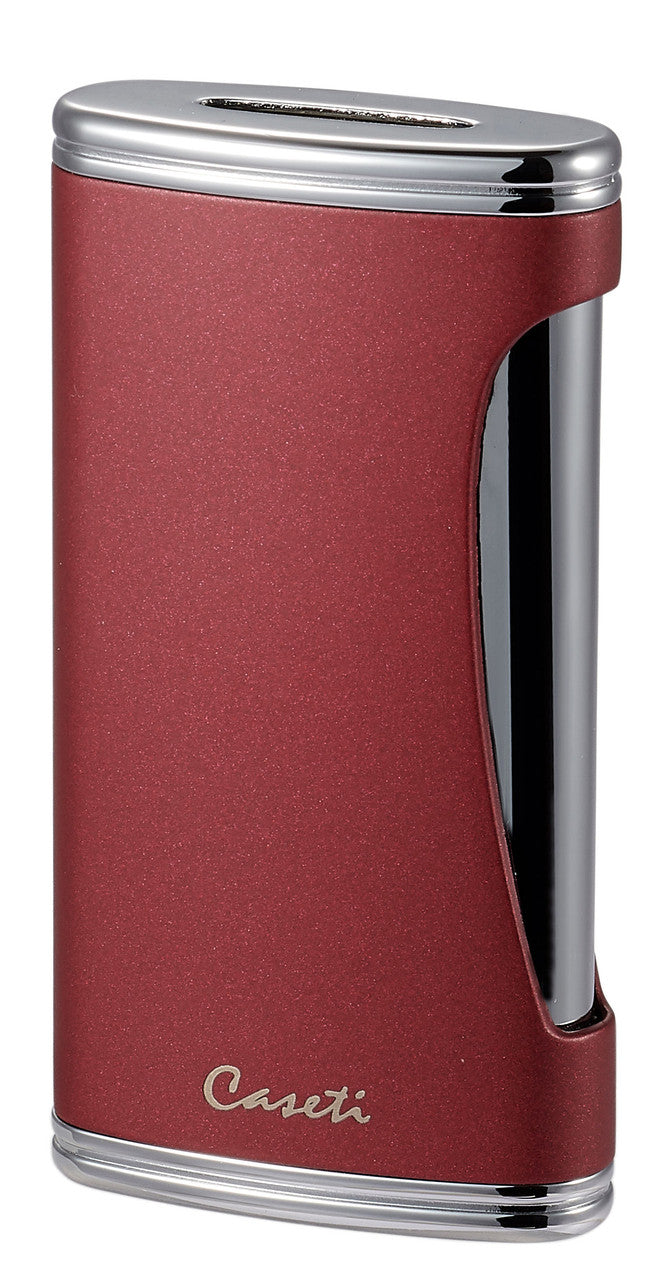 Caseti Bigflat Burgundy Cigar Lighter - Cal567Bg