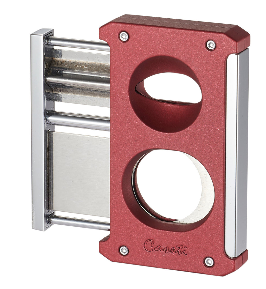 Caseti Trident 3 In 1 Burgundy Cigar Cutter - Cacu140Bg