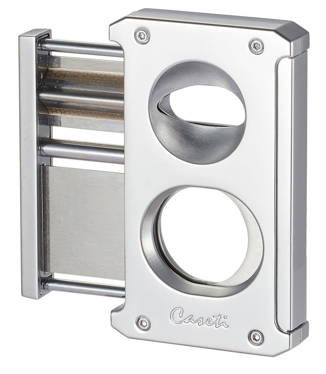 Caseti Trident 3 In 1 Chrome Cigar Cutter - Cacu140Cp