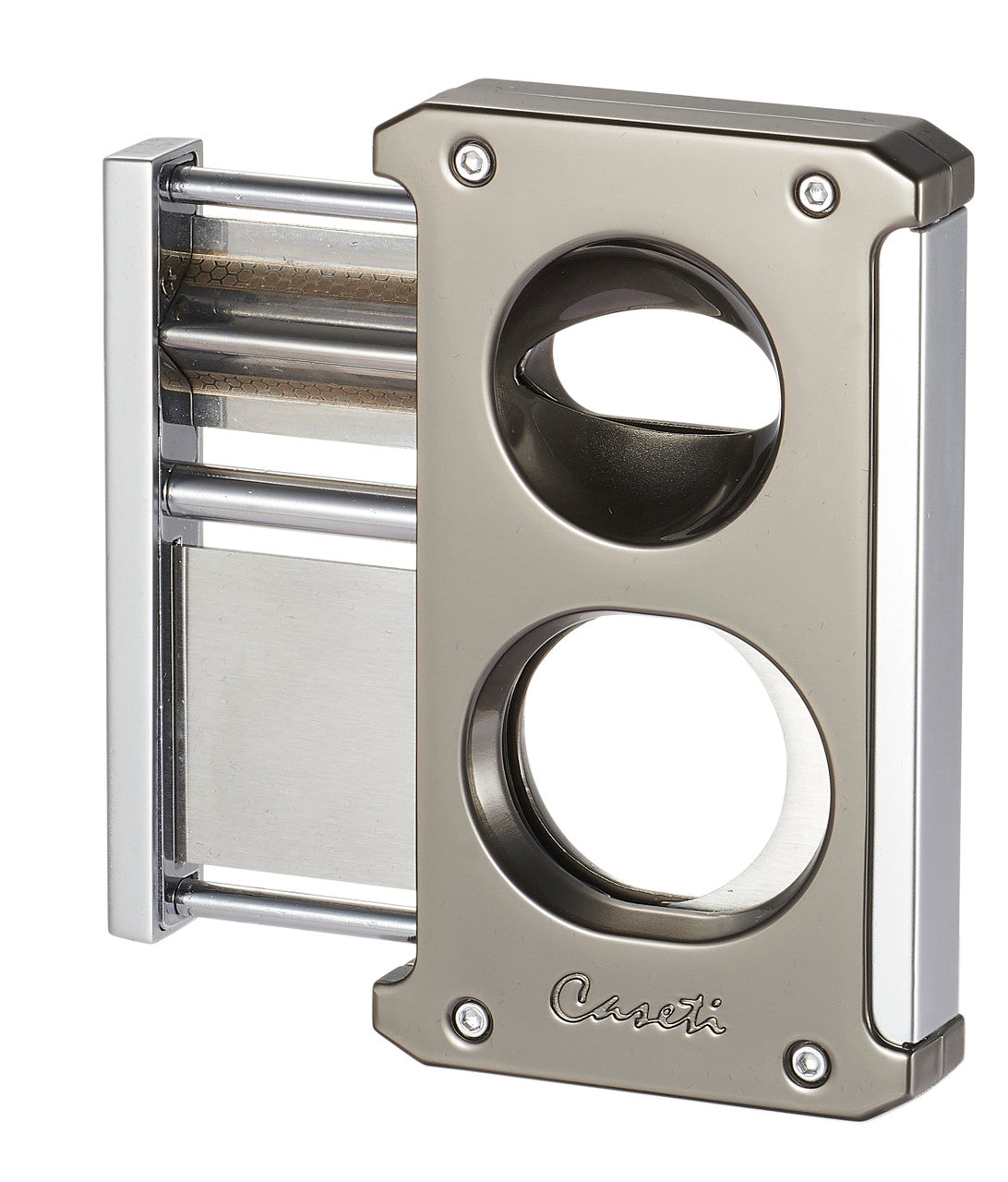 Caseti Trident 3 In 1 Gunmetal Cigar Cutter - Cacu140Gp