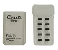 Caseti Flint Pack of 10 Premium Quality Flints- Universal Size - Crown Humidors