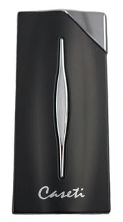 Caseti Diagonal Ignition Lighter - Matte Black - Crown Humidors
