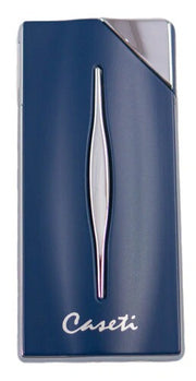 Caseti Diagonal Ignition Lighter - Matte Blue - Crown Humidors