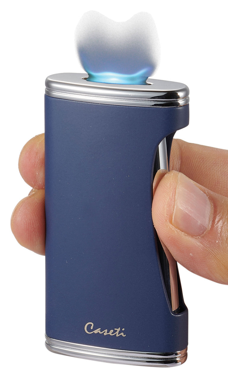 Caseti Bigflat Navy Blue Cigar Lighter - Cal567Bl