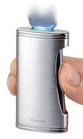 Caseti Bigflat Chrome Cigar Lighter - Cal567Ch