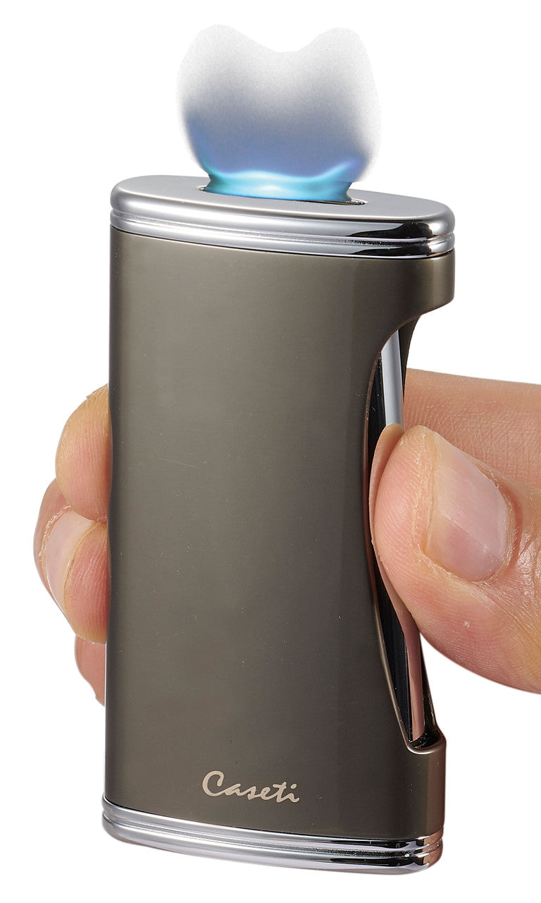 Caseti Bigflat Gunmetal Cigar Lighter - Cal567Gp