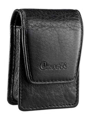 Caseti Americano Soft Black Leather Lighter Case - Crown Humidors