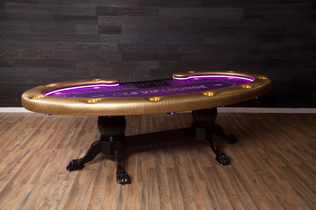 The Lumen HD Poker Table - Crown Humidors