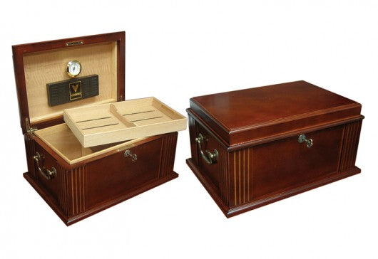 The Caesar Antique Cigar Humidor by Prestige Import Group - 50 Cigar ct - Crown Humidors
