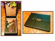 All Leather Csonka Cigar Companion Travel Humidor - Crown Humidors