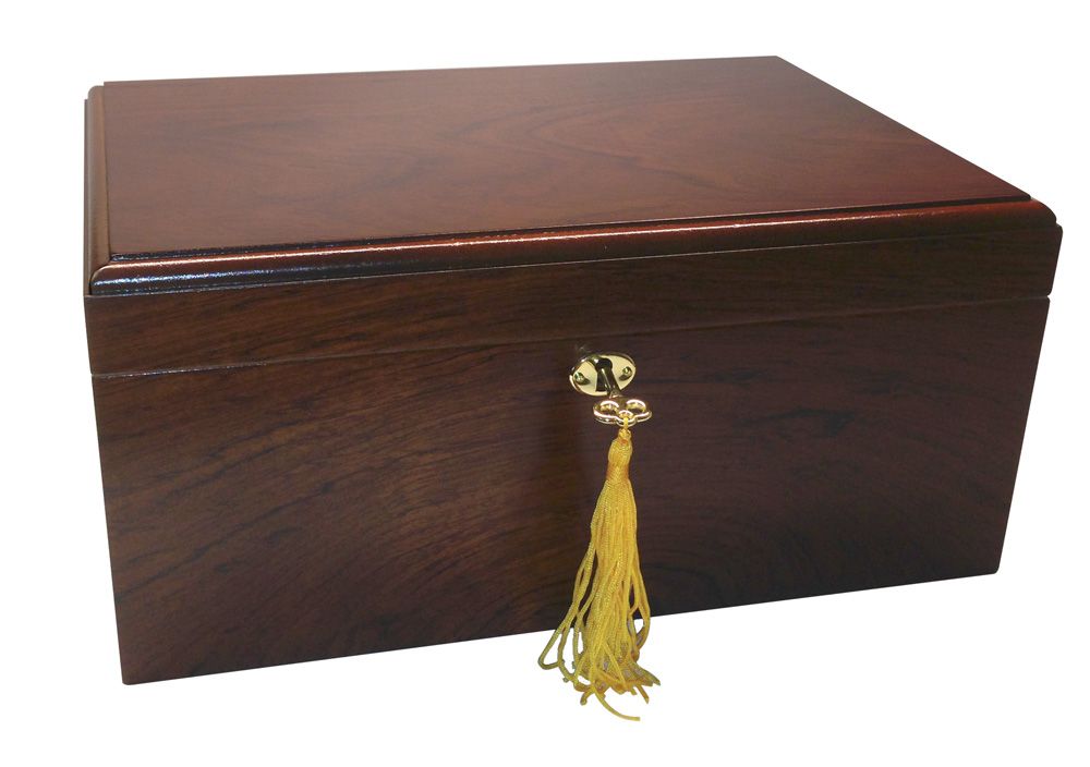 Quality Importers Milano - 75 Cigar Humidor Rosewood - Crown Humidors