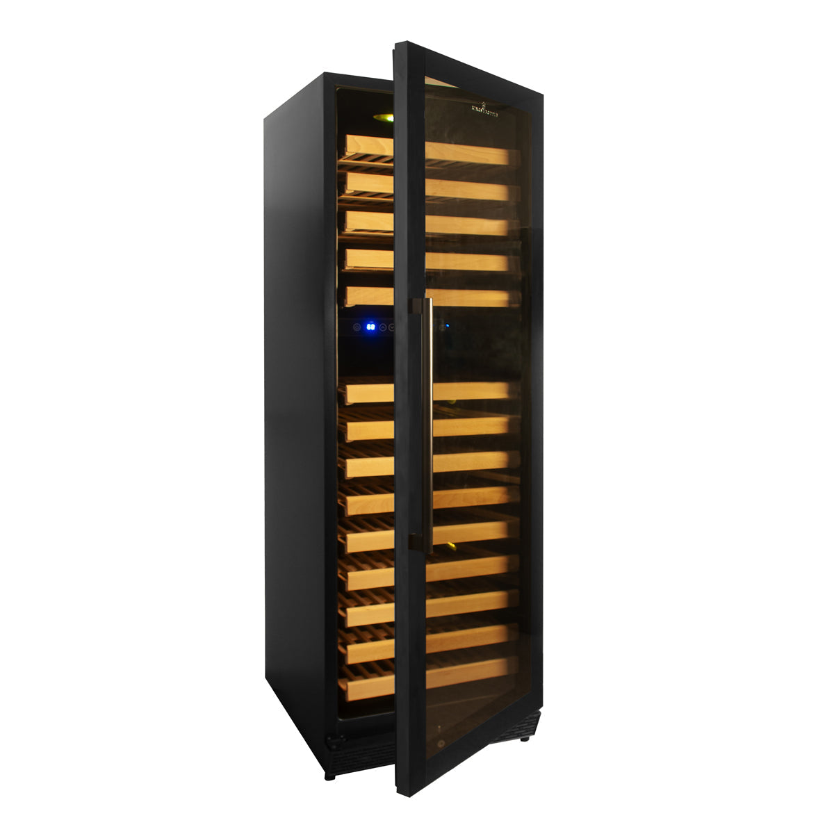 Kings Bottle-164 Bottle Large Wine Refrigerator With Glass Door-KBU170DX-FG RHH