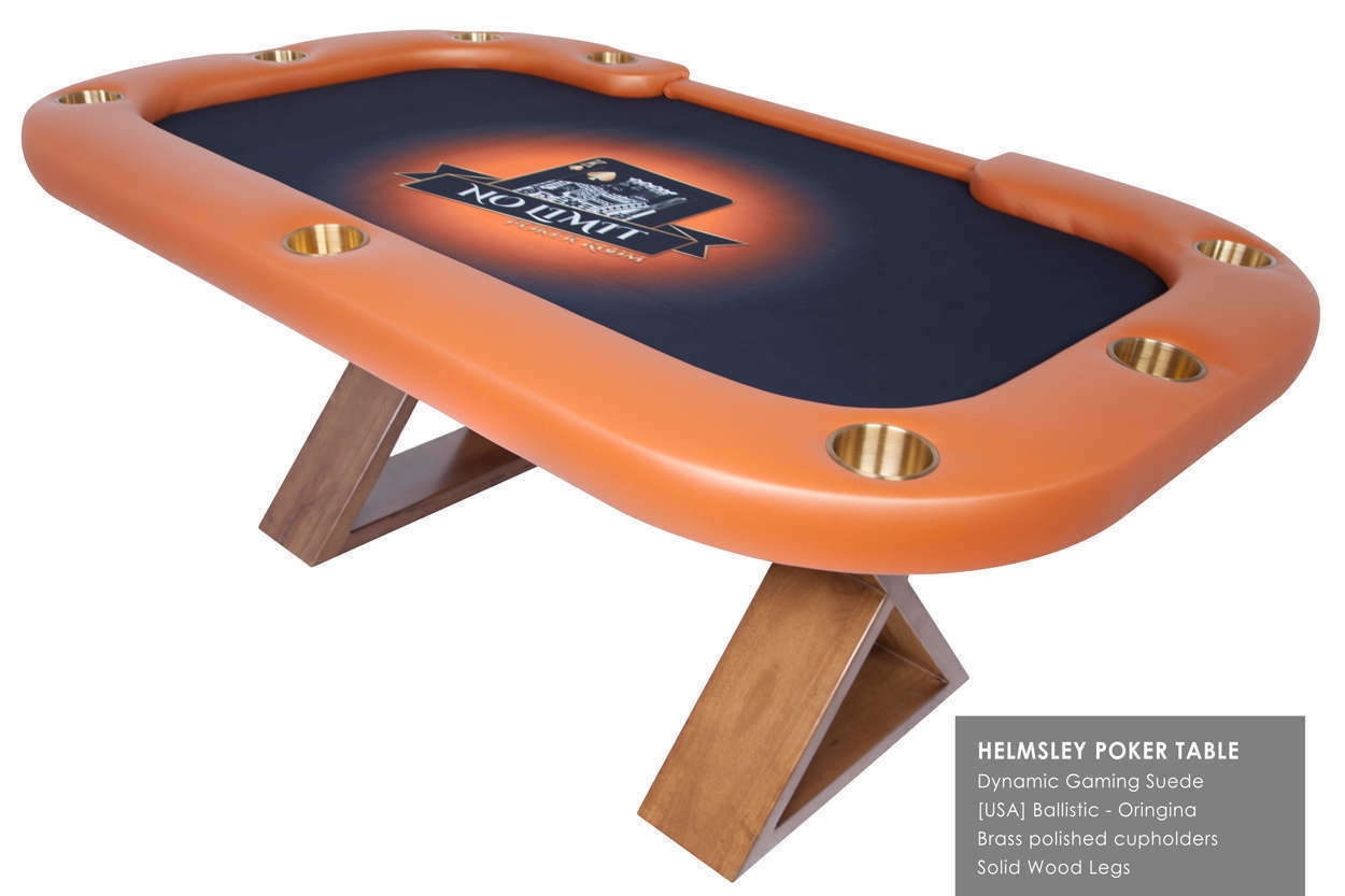 The Helmsley Poker Table With Matching Dining Top - Crown Humidors