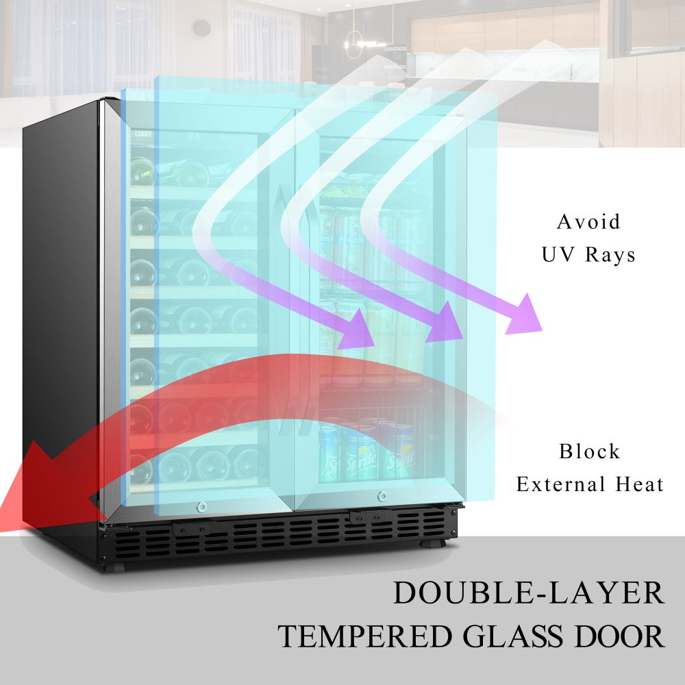 Lanbo 30 Inch Wine And Beverage Cooler
