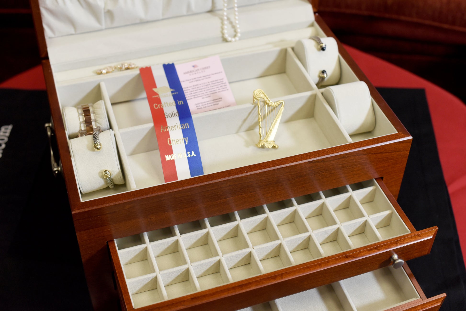 Majestic 3-Drawer Jeweller by American Chest - Crown Humidors