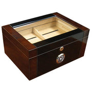 The Berkeley II High Glass Top Humidor by Prestige Import Group - 100 Cigar ct - Crown Humidors
