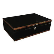The Brynmor Black Lacquer Finish Humidor by Prestige Import Group - 120 Cigar Ct - Crown Humidors