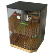 The Franklin Acrylic Display Humidor 6 Bins by Prestige Import Group - 150 Cigar ct - Crown Humidors