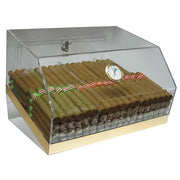 The Laurence Acrylic Display Humidor 3 Bins by Prestige Import Group - 75 Cigar ct - Crown Humidors
