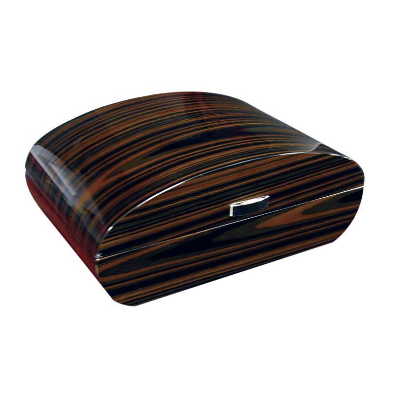 The Waldorf Arc Shaped Gloss Humidor by Prestige Import Group - 15 Cigar ct - Crown Humidors