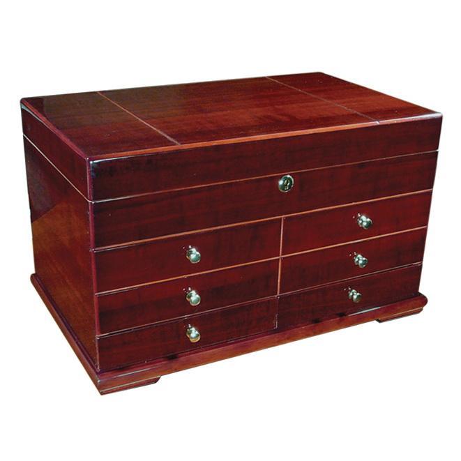 The Landmark Gloss Desktop Humidor by Prestige Import Group - 300 Cigar ct - Crown Humidors