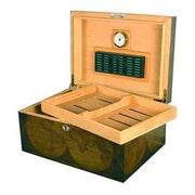 Quality Importers Old World Desktop Humidor - 100 Cigar ct - Crown Humidors