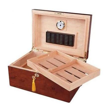 Quality Importers Deauville Desktop Humidor - 100 Cigar ct - Crown Humidors