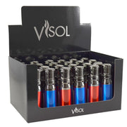Visol Retail Package - Bulldog Red & Blue Quad Flame Lighter 24 Count - Vlr406008-07-Bulldog