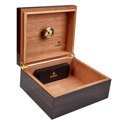 Savoy Classic Macassar  Humidor - 50 Cigar ct - Crown Humidors