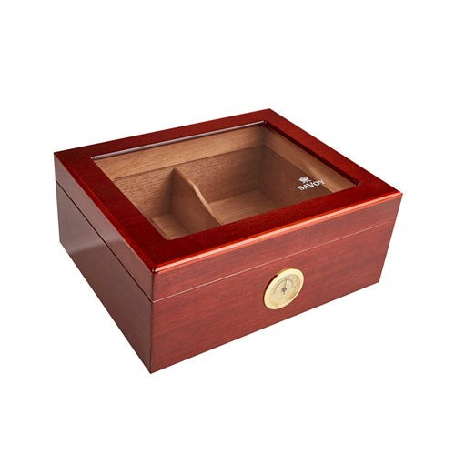 Savoy Classic Mahogany Humidor - 100 Cigar ct - Crown Humidors