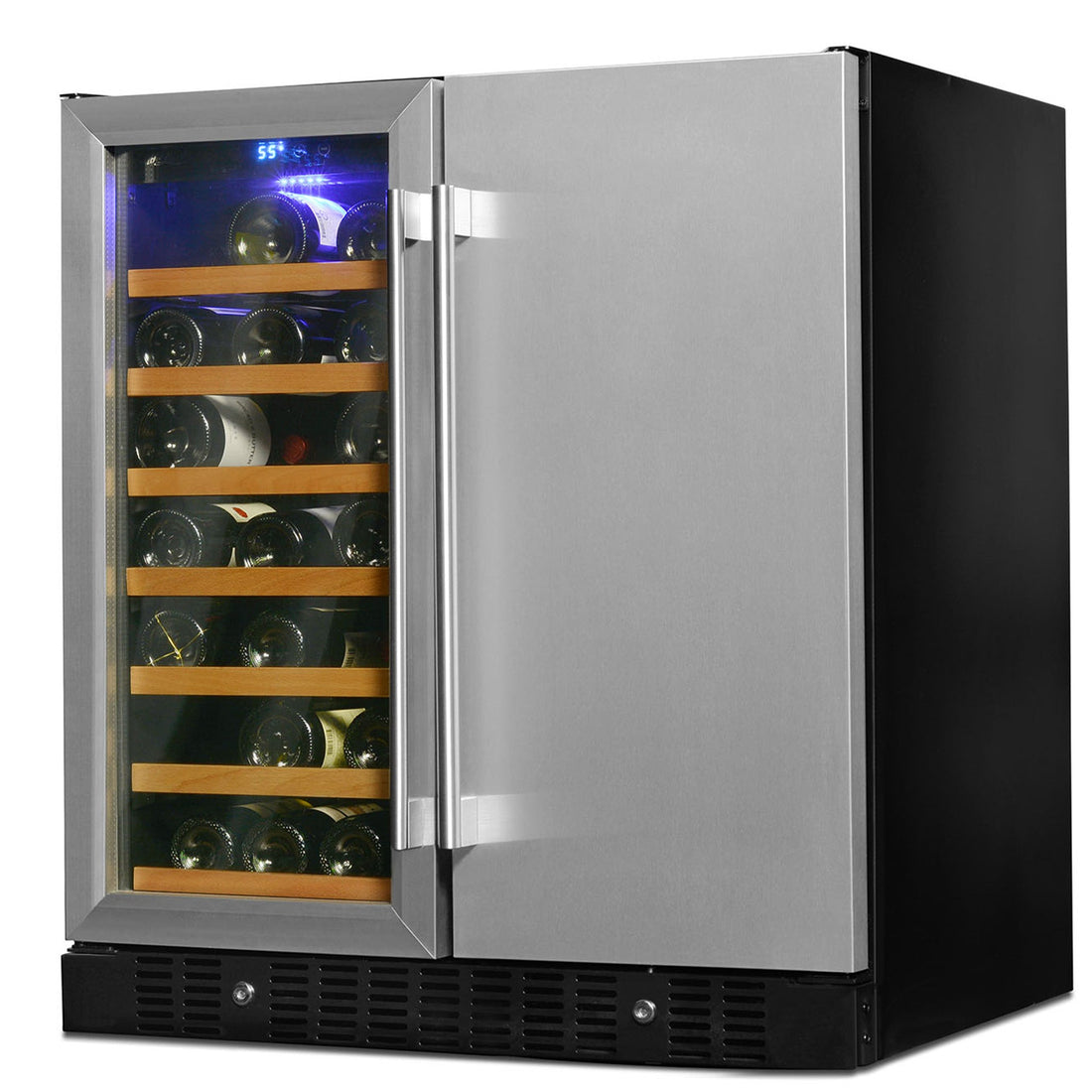 Smith & Hanks Black Glass Wine and Beverage Cooler RE100050
