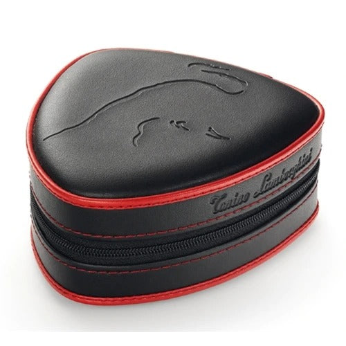 Tonino Lamborghini Sepang Metallic Grey With Red Lines Triple Torch Lighter - Crown Humidors
