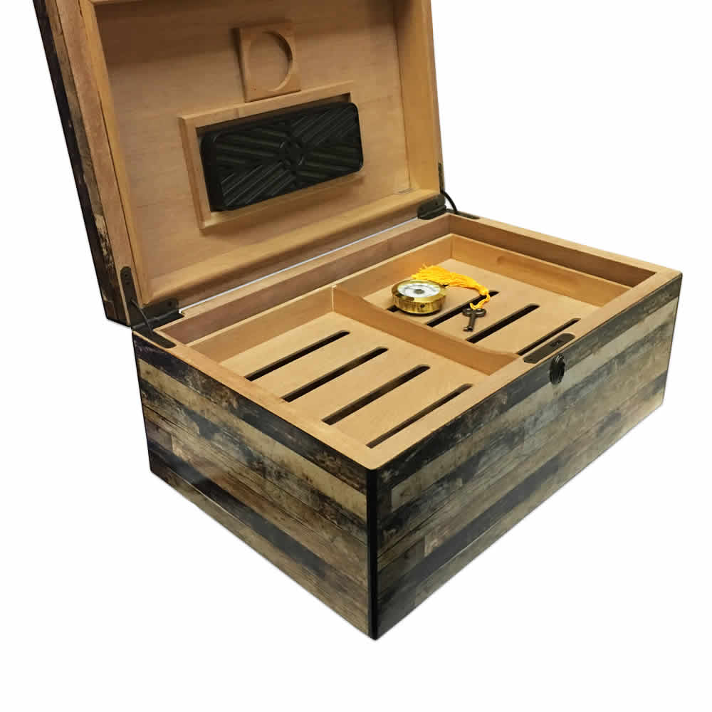 Humidor Supreme CAROLINA 125 ct Desktop Humidor - Crown Humidors