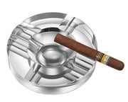 Visol Elara Round Crystal Cigar Ashtray - Crown Humidors