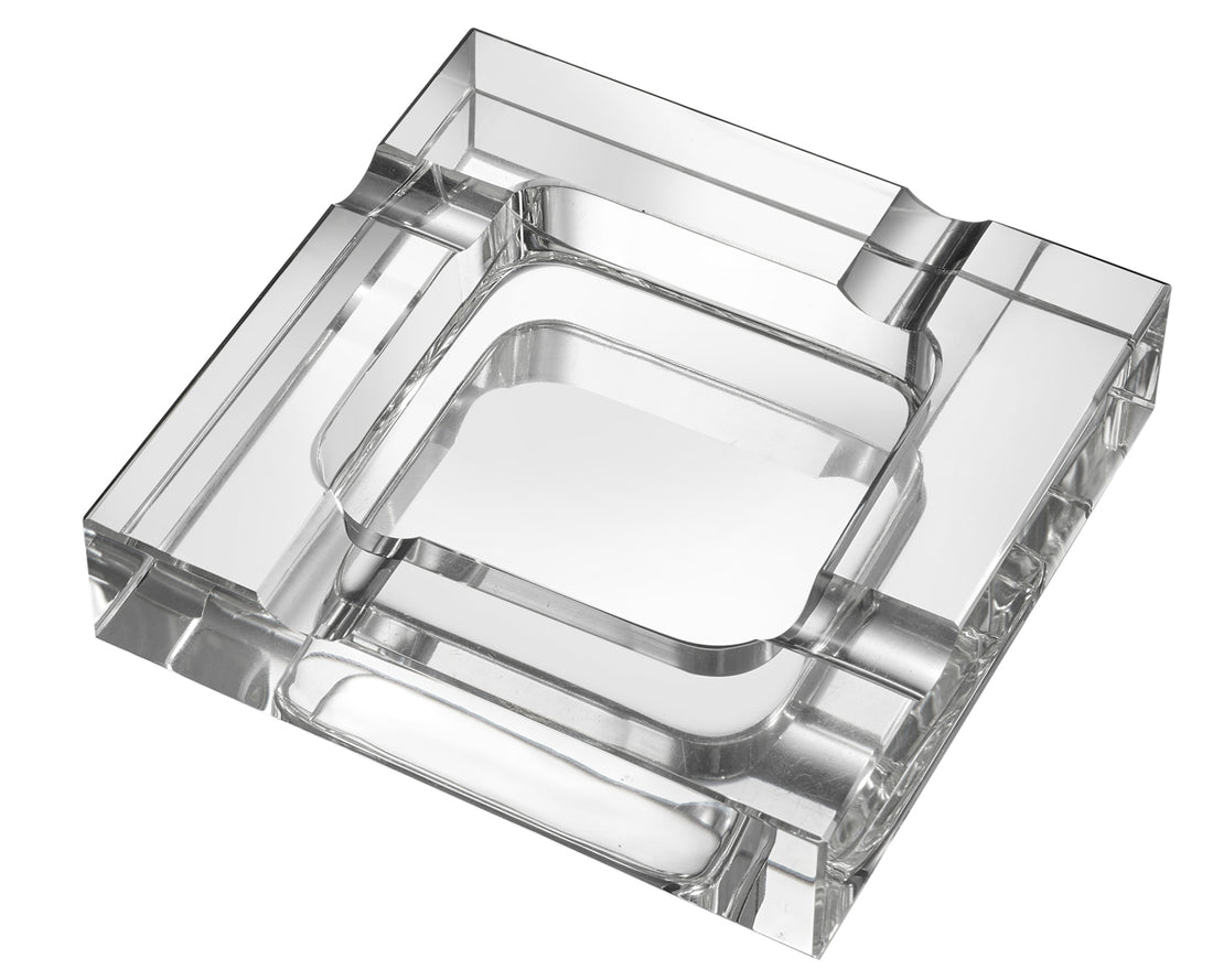 Visol Callisto Square Crystal Cigar Ashtray - Crown Humidors