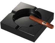 Visol Trey Black Crystal Heavyduty Cigar Ashtray - Crown Humidors