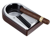 Visol Lock Metal and Wood Cigar Ashtray - Crown Humidors