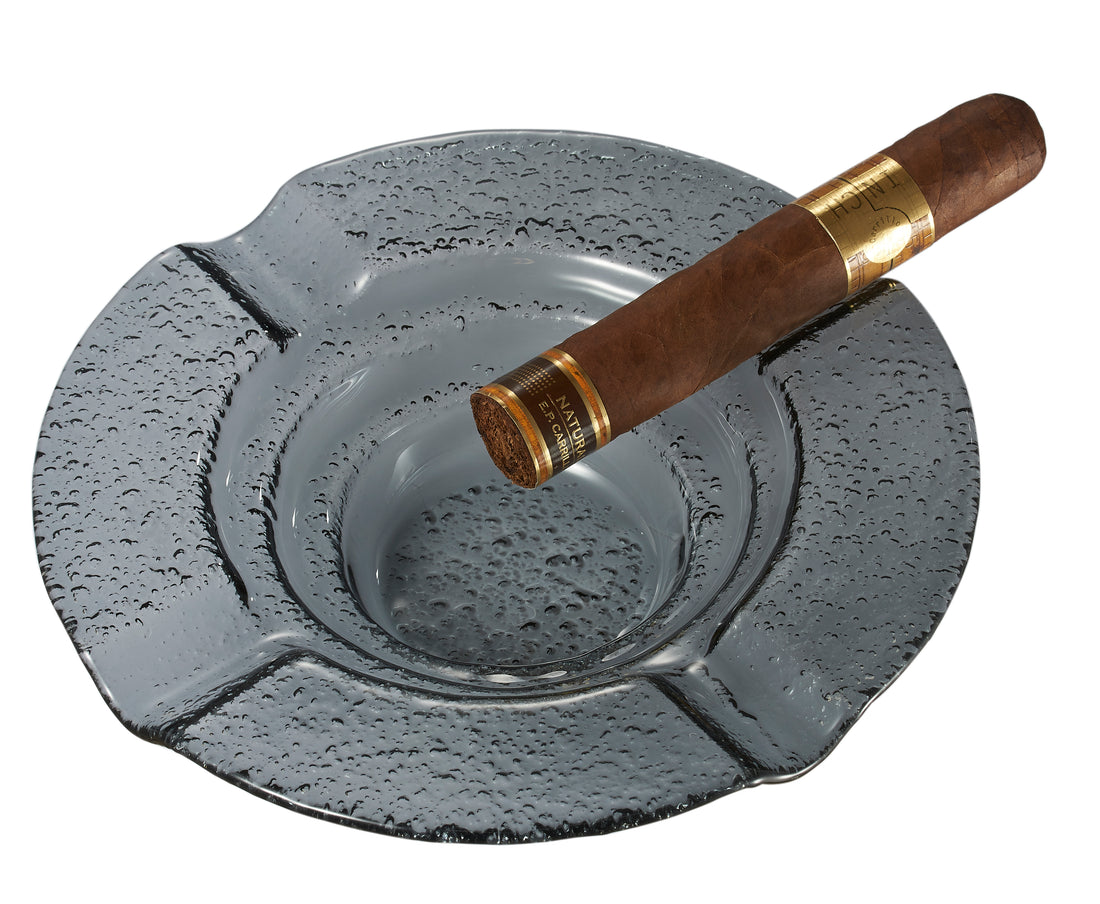 Visol Tanner Round Glass Cigar Ashtray - Crown Humidors