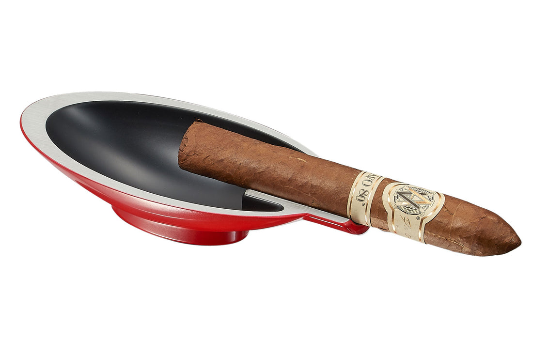 Visol Magus Red Cigar Ashtray - Crown Humidors