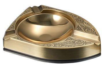 Visol Albion Matte Brass Cigar Ashtray - Crown Humidors