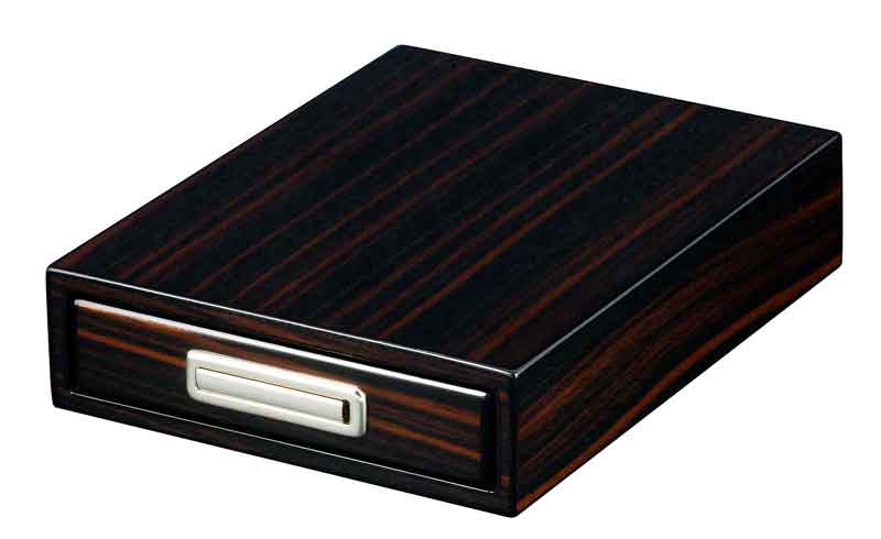 Visol Drawer Single Cigar Iron Wood Finish Ashtray - Crown Humidors