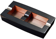 Visol Normandy Carbon Fiber Elongated Ashtray With Adjustable Cigar Rest - Crown Humidors