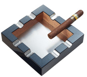 Visol Braeden Carbon Fiber Pattern Cigar Ashtray - Vash728