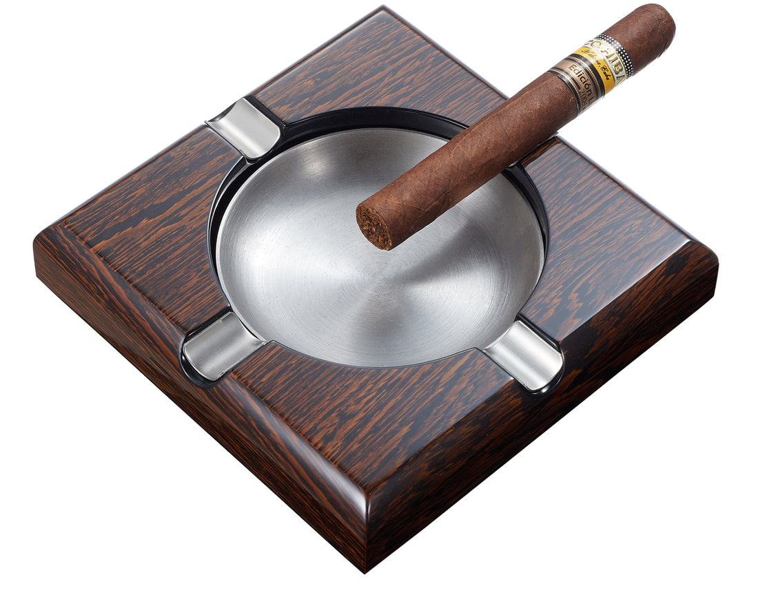 Visol Brenton Polished Wood Ashtray - Crown Humidors