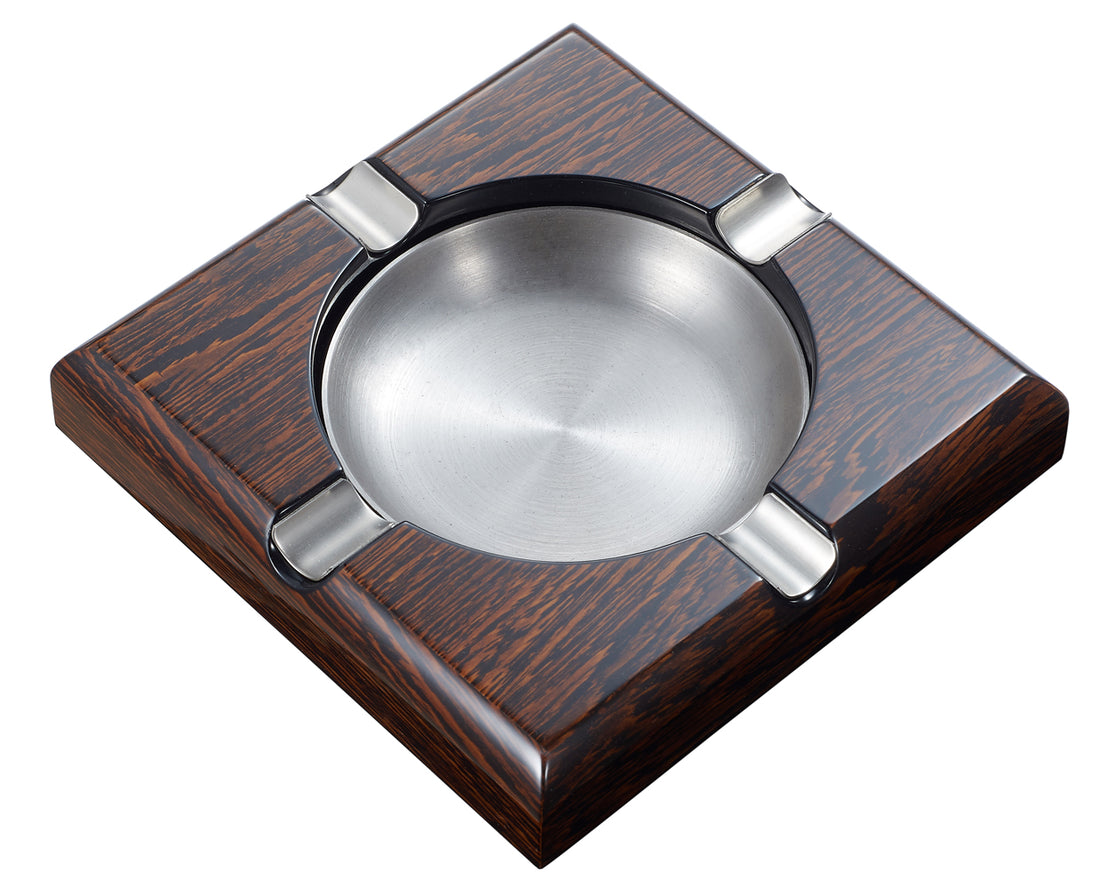 Visol Brenton Polished Wood Ashtray - Crown Humidors