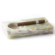 Jesper Onyx Stone Rectangle Cigar Ashtray with 2 Cigar Rests - Crown Humidors