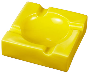 Visol Donovan Yellow Ceramic Cigar Ashtray For Patio Use - Crown Humidors