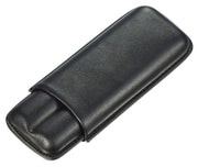 Visol Wheeler Black Genuine Leather Cigar Case - Vcase470Bk