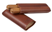 Visol Wheeler Brown Genuine Leather Cigar Case - Vcase470