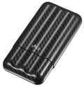 Visol Night II Carbon Fiber Larger Cigar Case - 3 Finger - Crown Humidors